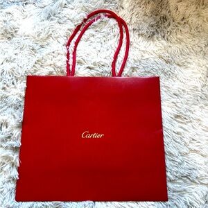 Cartier Red New Shopping Store Bag